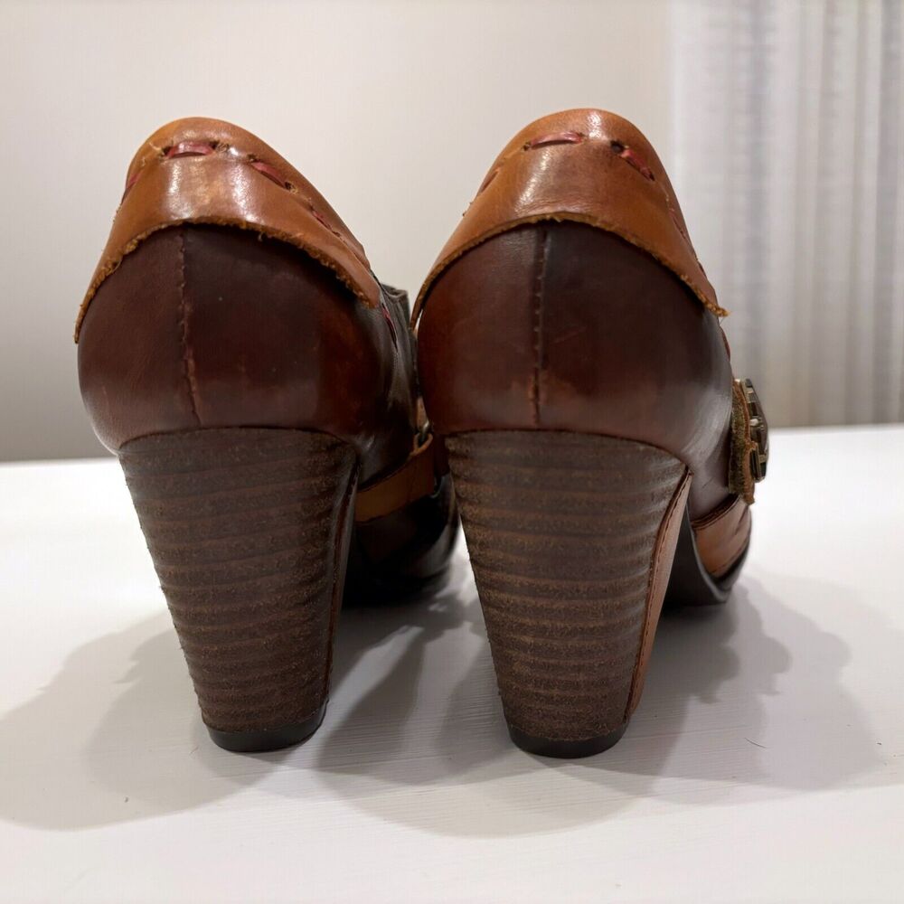 L'Artiste Spring Step Wondrous Brown Leather Ankle Booties EU Size‎ 38 US Size 7 - Picture 8 of 12